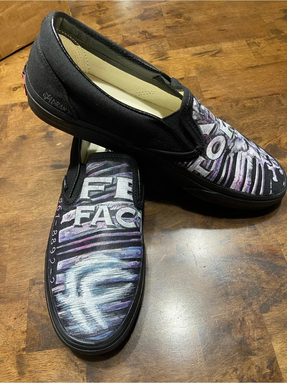 Custom Fear Factory Ltd Ed Van’s Slip Ons